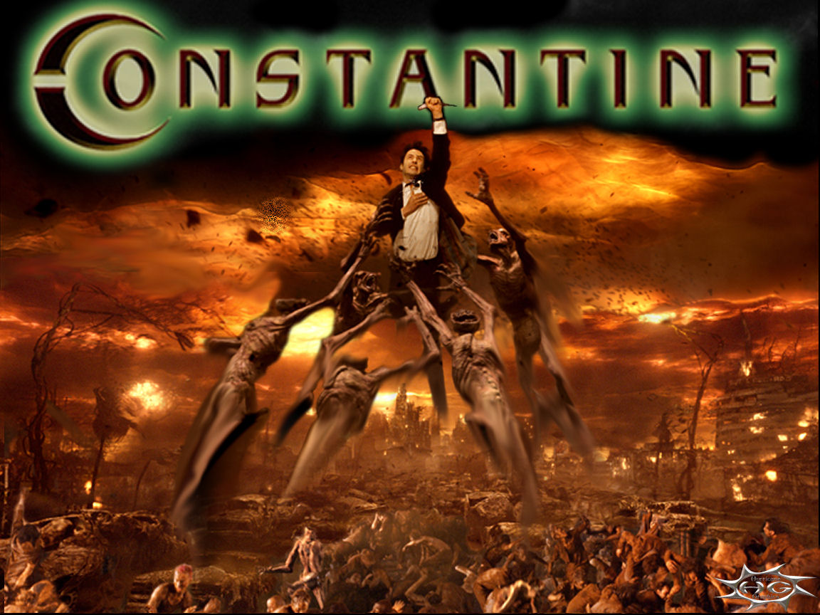 Constantine battles demons